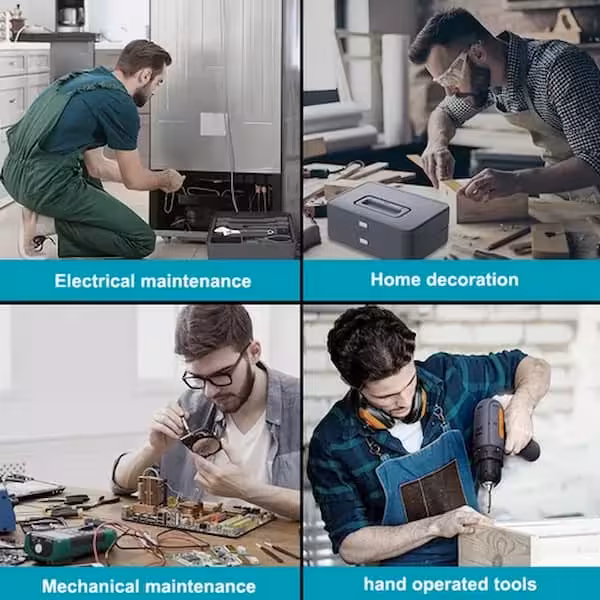 پیچ گوشتی شارژی 12 ولت جیمی هوم مدل JIMIBOX X4-ABCD مجموعه 61 عددی