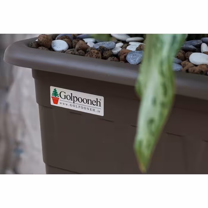 گلدان گلپونه مدل پلاستیکی مربع کد 118