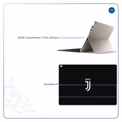 برچسب پوششی ماهوت مدل Juventus مناسب برای تبلت ایسوس Transformer 3 Pro 2016