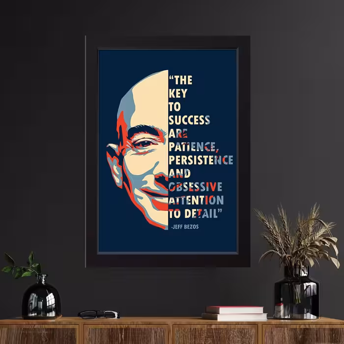 تابلو مدل جف بیزوس Jeff Bezos کد m2596-b