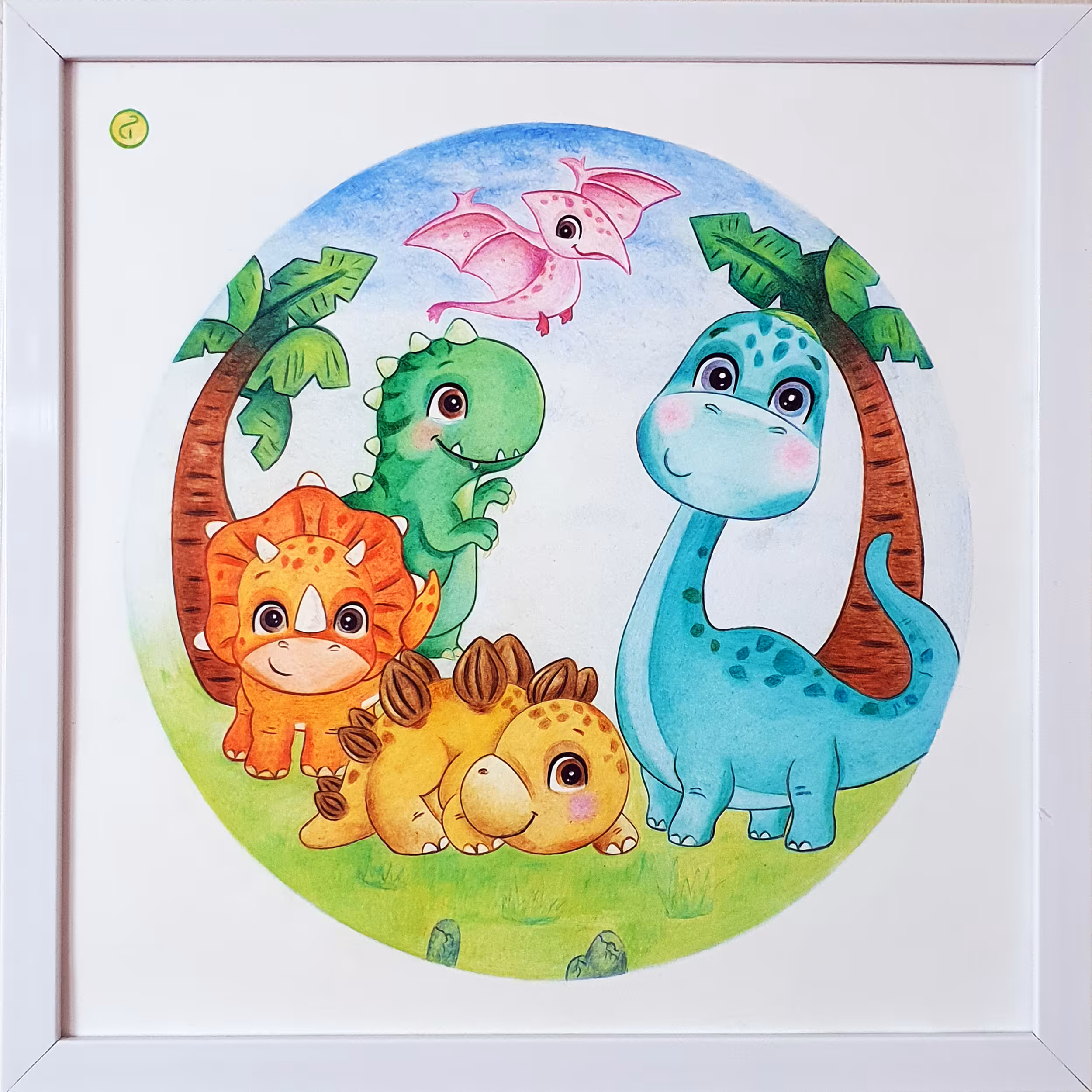 تابلو نقاشی مدل دایناسورها کد 18 مجموعه 2 عددی