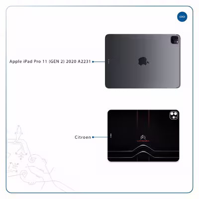 برچسب پوششی ماهوت مدل Citroen مناسب برای تبلت اپل iPad Pro 11 (GEN 2) 2020 A2231