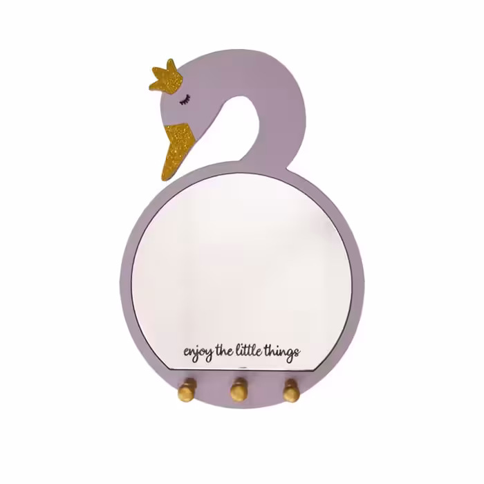 آینه دکوراتیو طرح قو مدل MKids57