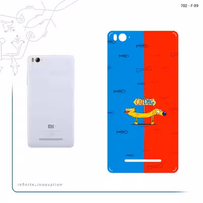 برچسب پوششی ماهوت مدل CatDog مناسب برای گوشی موبایل شیائومی Mi 4c