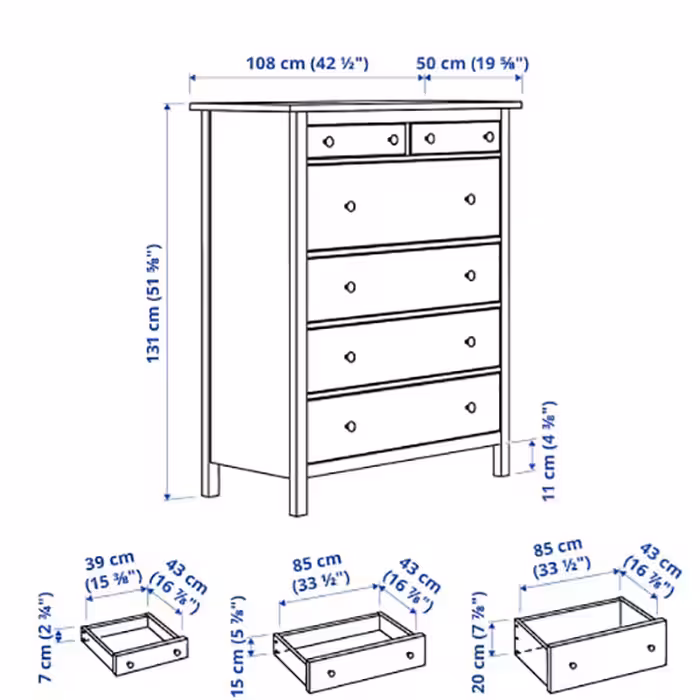 دراور ایکیا مدل emnes