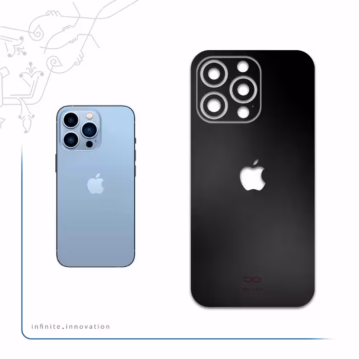 برچسب پوششی ماهوت مدل Matte-Black مناسب برای گوشی موبایل اپل iphone 13 Pro