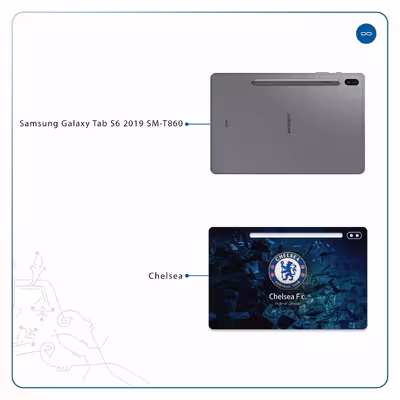 برچسب پوششی ماهوت مدل Chelsea مناسب برای تبلت سامسونگ Galaxy Tab S6 2019 SM-T860