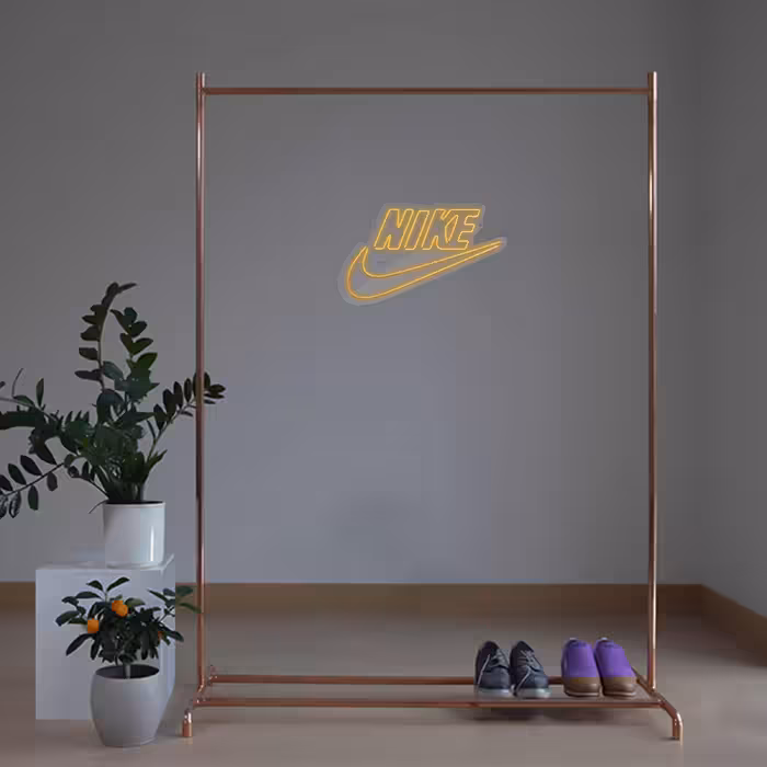 چراغ دیواری نئون دیزاین طرح Nike-Text_YL
