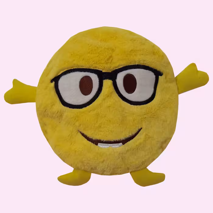 کوسن کودک مدل ایموجی عینکی کد 107