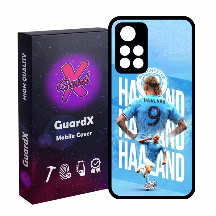 کاور گارد ایکس طرح ارلینگ هالند مدل Glass10575 مناسب برای گوشی موبایل شیائومی Poco M4 Pro 5G/Redmi Note 11T 5G/Redmi Note 11S 5G