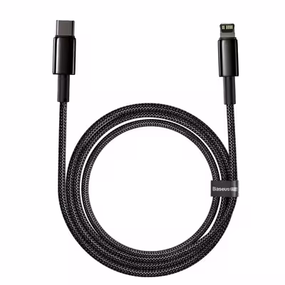 کابل تبدیل USB-C به لایتنینگ باسئوس مدل Tungsten طول 2 متر