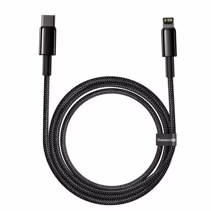 کابل تبدیل USB-C به لایتنینگ باسئوس مدل Tungsten طول 2 متر