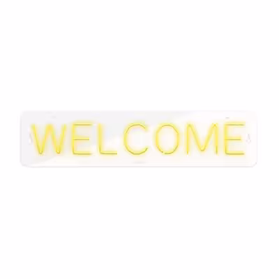 چراغ دیواری نئون دیزاین طرح Welcome_YL