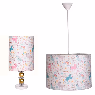 چراغ خواب کودک مدل تکشاخ به همراه ساعت و لوستر