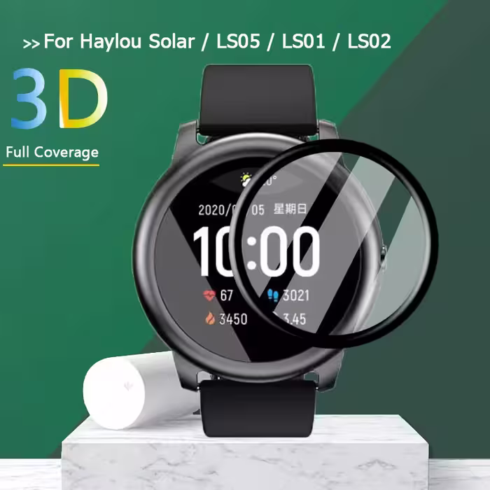 محافظ صفحه نمایش لاین مدل RT007 مناسب برای ساعت هوشمند شیایومی Smart Watch Haylou Solar LS05 بسته سه عددی