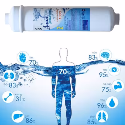 فیلتر تصفیه آب یخچال و فریزر آکوا پیورست مدل GAC 200 مجموعه 2 عددی