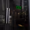 چراغ دیواری نئون دیزاین طرح Exit-BL_GR