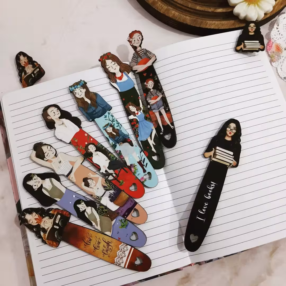 بوکمارک چوبی و نشانگر کتاب