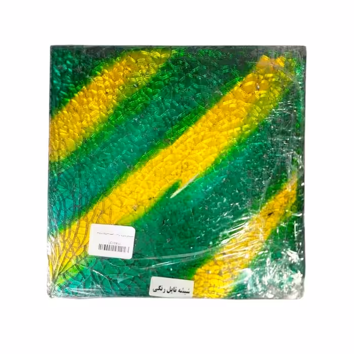 شیشه تیفانی سبز – زرد 20*20سانت