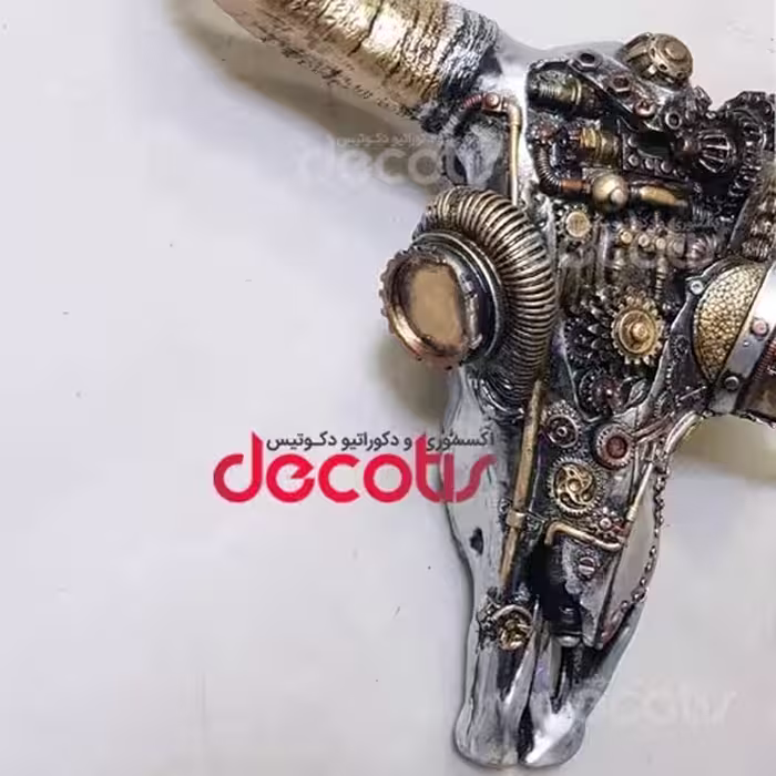 دیوارکوب مدل جمجمه گاو مکانیکی