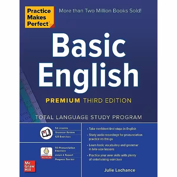 کتاب ( Practice Makes Perfect Basic English ( Premium 3rd