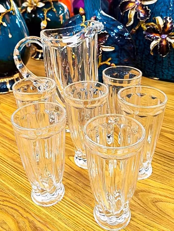 پارچ و لیوان بلور جنوا وارداتی کد JENOVA-KIT-240