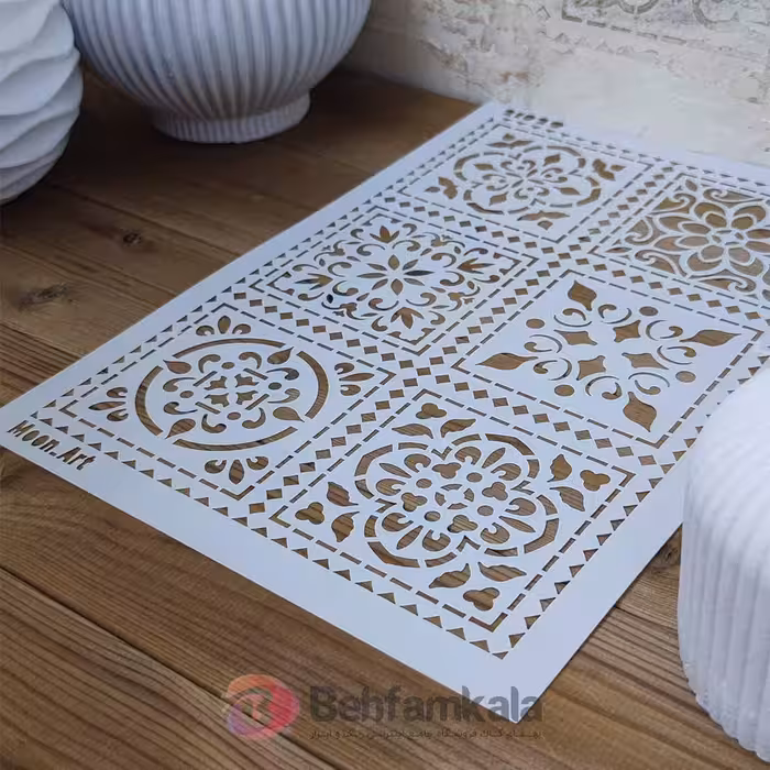 شابلون استنسیل کد 104 ابعاد 25*35