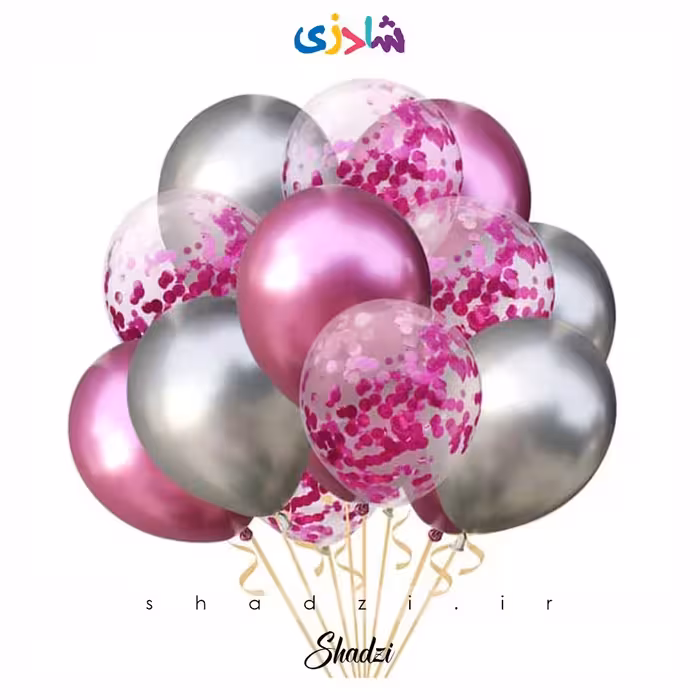 پک 15عددی صورتی نقره ای