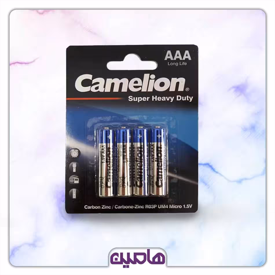 باتری نیم قلمی Super Heavy Duty کملیون R03P-BP4B