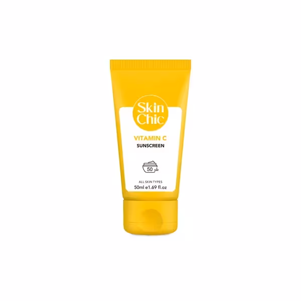 کرم ضد آفتاب 50 SPF ویتامین C اسکین شیک 50 میلی لیتر Skin Chic