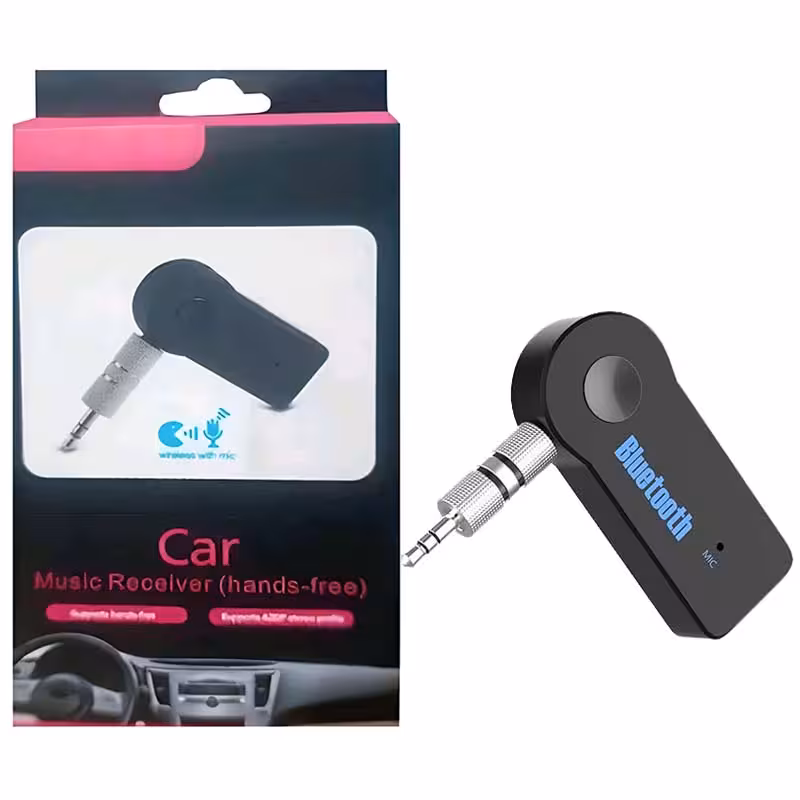 دانگل بلوتوث USB ماشین AUX پک مشکی صورتی