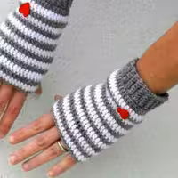 دست کش دورنگ