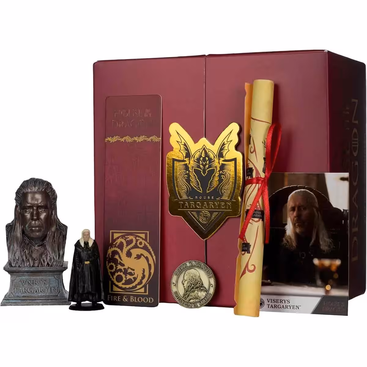 فیگور House of The Dragon مدل Viserys Targaryen Game of Thrones Collector Box برند McFarlane