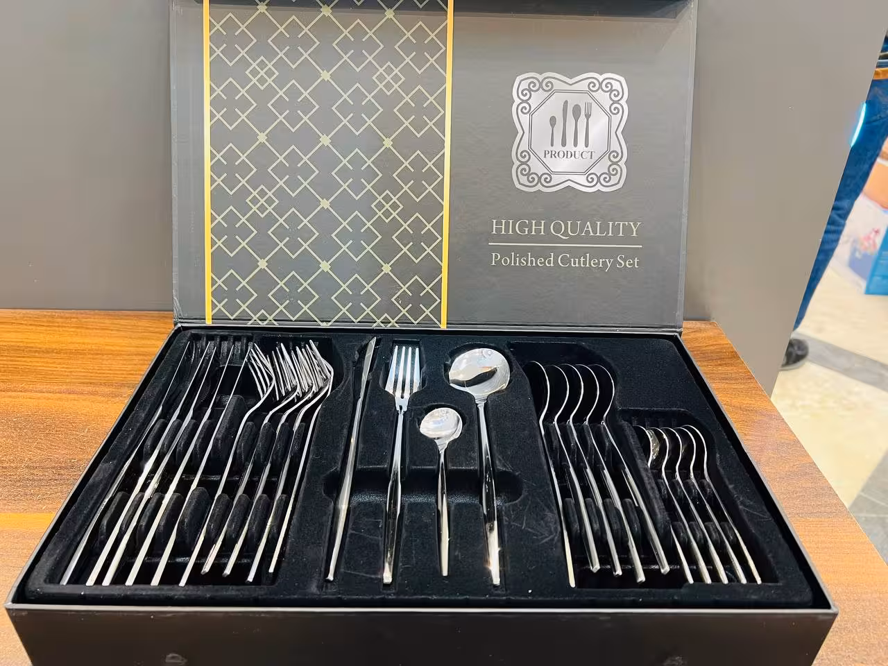 ست قاشق و چنگال 24پارچه نقره ای G514