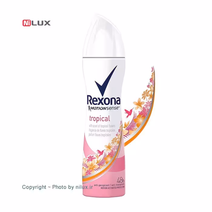 اسپری ضد تعریق زنانه رکسونا مدل Tropical حجم 200 میلی لیتر