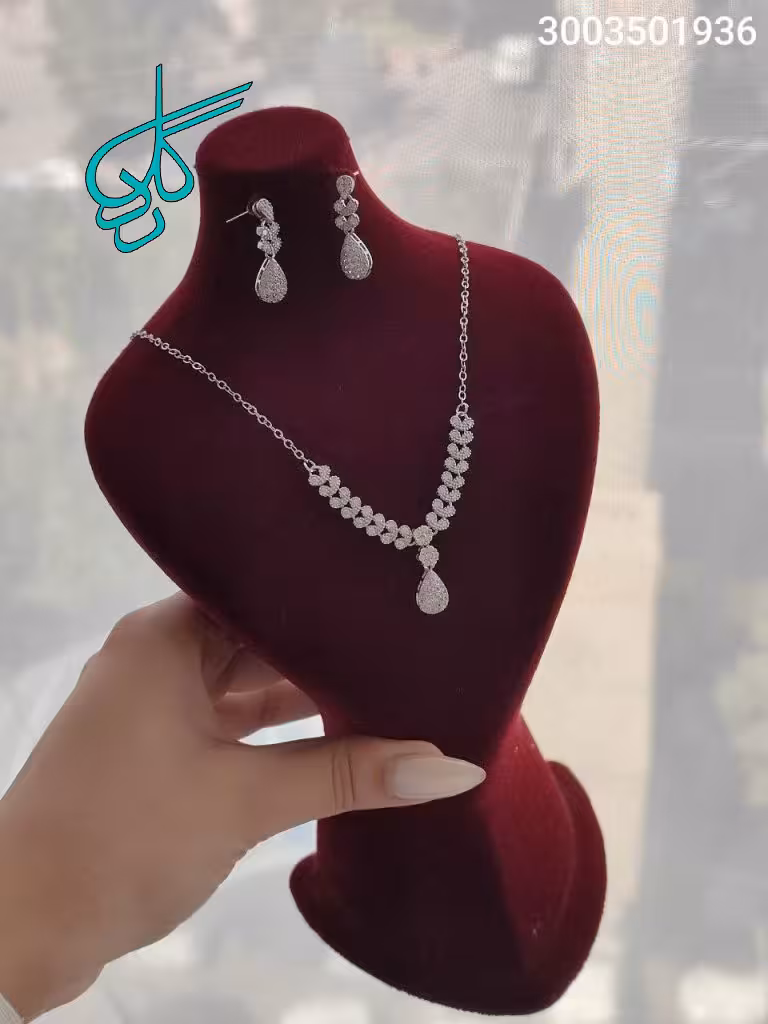 خرید نیمست جواهری بدلیجات نگیندار کیفیت عالی رنگ ثابت کد 1715562 - ردگل