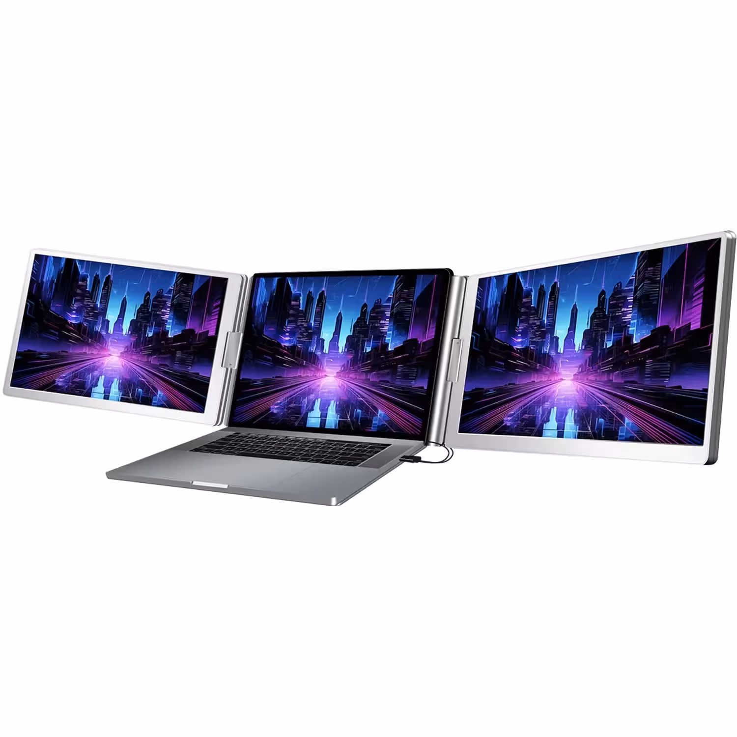 مانیتور 14 اینچی پاورولوژی مدل Powerology Dual Screen Portable Monitor PDSLM14