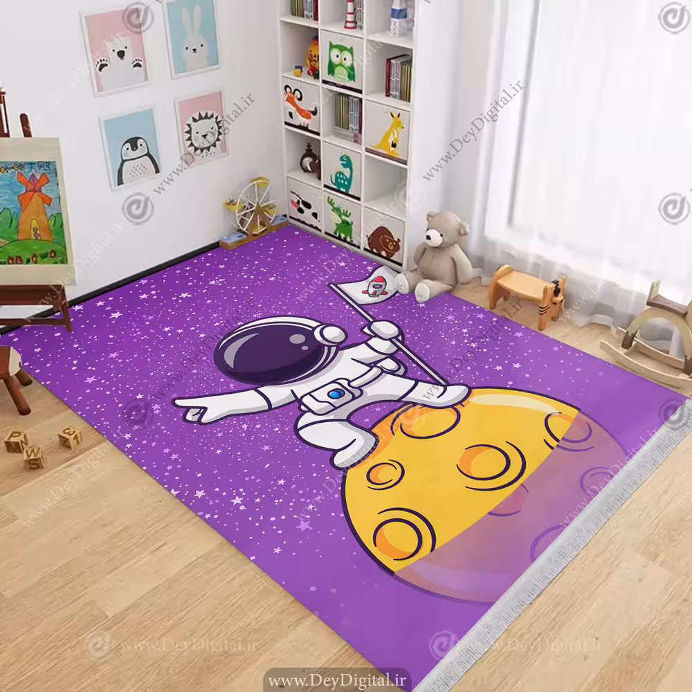 فرشینه مدل فضانورد برای اتاق پسر SM-25301b