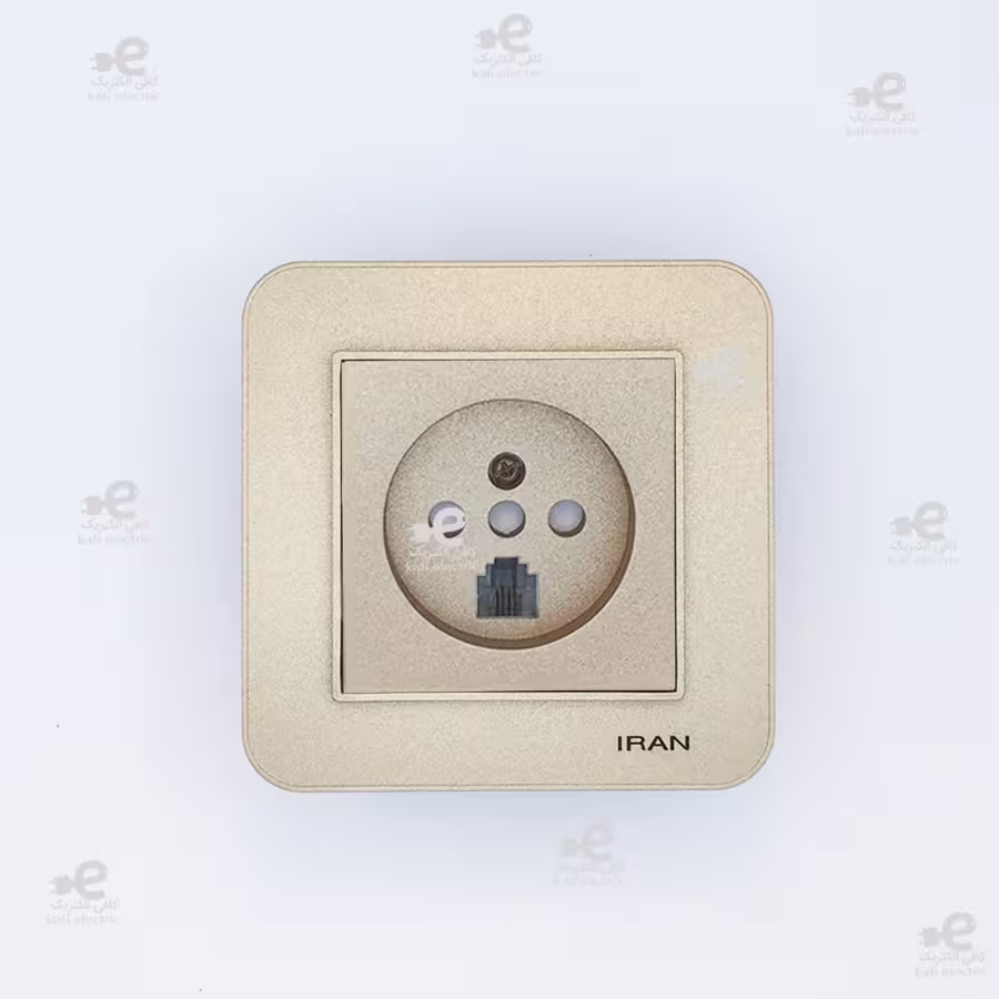 پریز تلفن دو کاره ارس بژ | ایران الکتریک