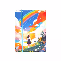 کلاسور چرم چاپی کش‌دار 26 حلقه کد 117008507