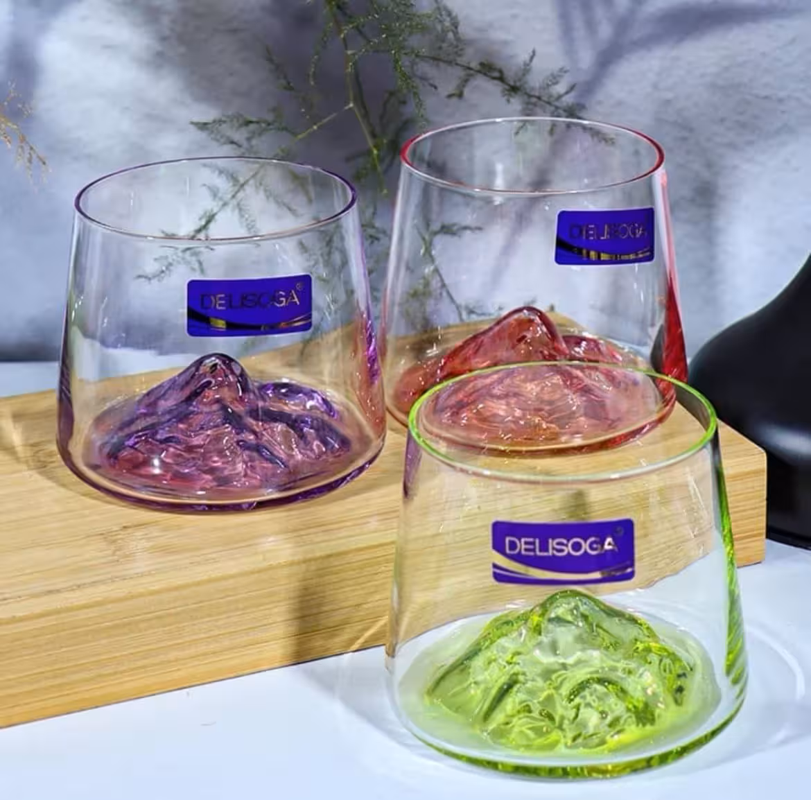 نیم لیوان کوه یخ رنگی دلی گلس DELI GLASS
