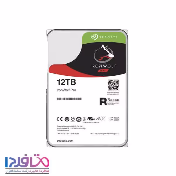 هارد اینترنال سیگیت 12TB مدل SEAGATE IronWolf Pro ST12000NE0008