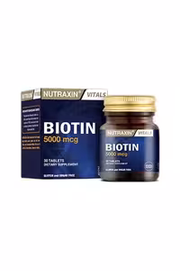 قرص بیوتین نوتراکسین 5000 میکروگرم | تقویت مو، پوست و ناخن