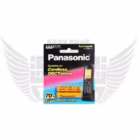 باتری نیم قلمی شارژی تلفن بی سیم پاناسونیک مدلBK-4LDAW/2BT