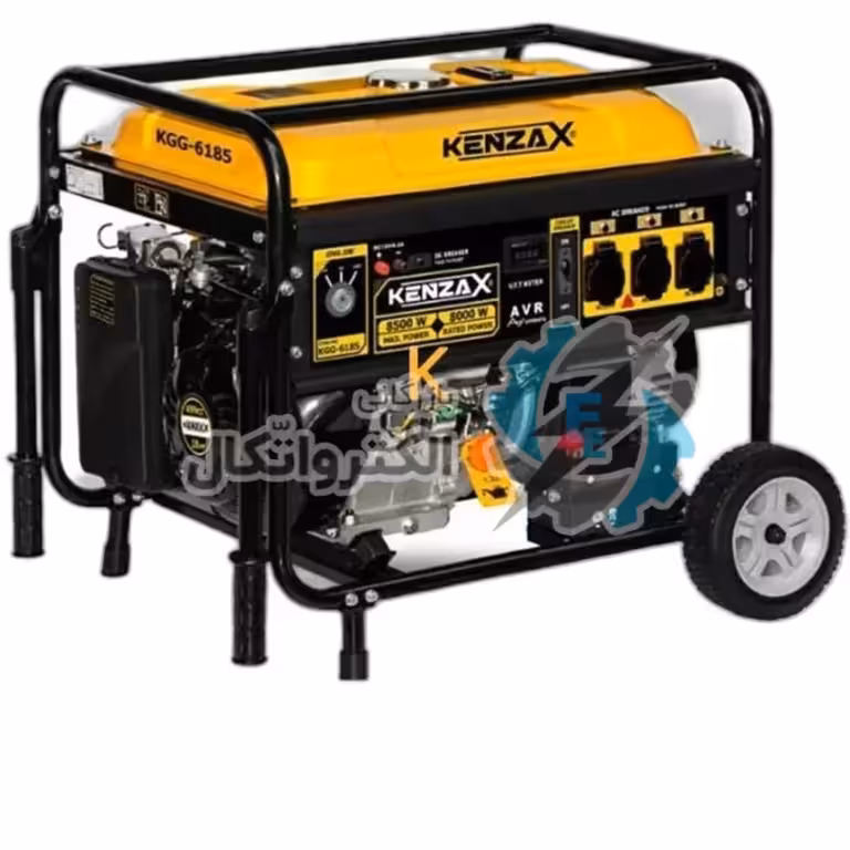 موتور برق بنزینی استارتی 8.5 کیلو وات کنزاکس مدل KGG-6185 ا KENZAX KGG-6185 8500 wat Gasoline Generator