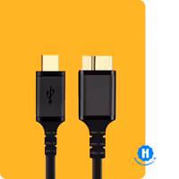 کابل هارد اکسترنال Type C به Micro-B کی نت پلاس