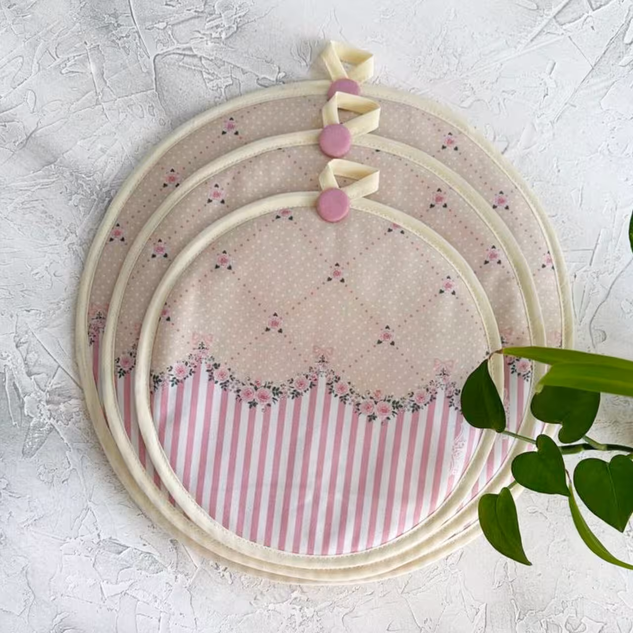 ست 3تایی دمکنی مخمل یسنا - طرح 46