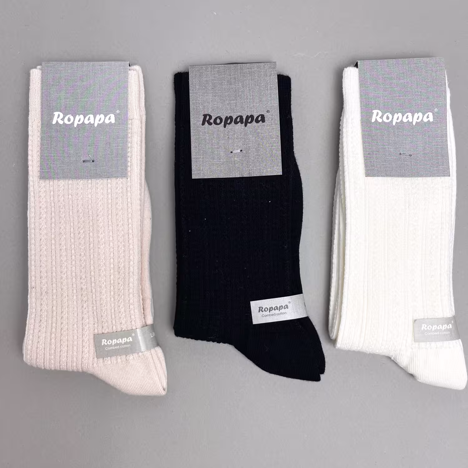 جوراب ساقدار کالزی لند قلاب بافی طرح بافت زنجیری