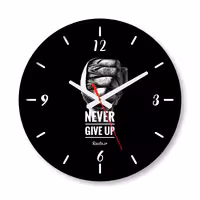 ساعت دیواری بزرگ راویتا طرح هرگز تسلیم نشو - Never Give Up کد 3693