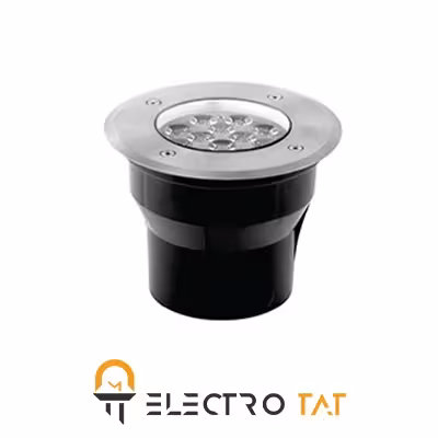 چراغ دفنی گرد12 وات کد 1293 C شعاع الکتریک